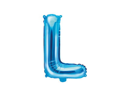Feestbazaar Folieballon Licht Blauw Letter 'L' - 35cm