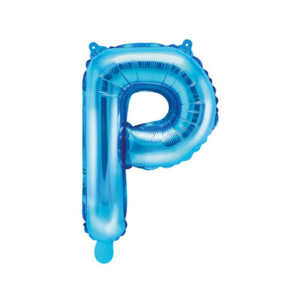Feestbazaar Folieballon Licht Blauw Letter 'P' - 35cm