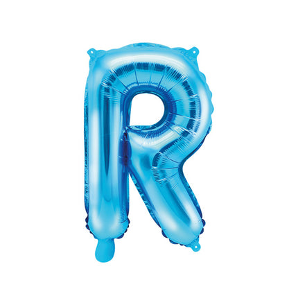 Feestbazaar Folieballon Licht Blauw Letter 'R' - 35cm