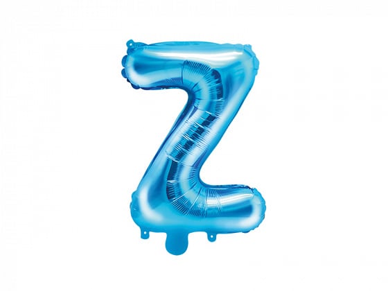 Feestbazaar Folieballon Licht Blauw Letter 'Z' - 35cm