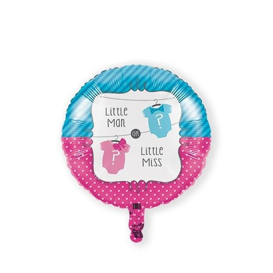 Feestbazaar Folieballon Little Man Or Miss - 46cm
