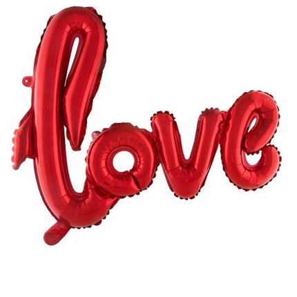 Feestbazaar Folieballon Love Rood - 100x68cm