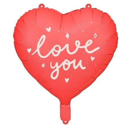 Feestbazaar Folieballon 'Love You' Hart (45cm)