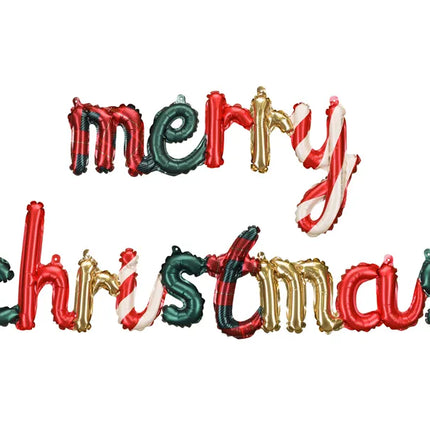 Feestbazaar Folieballon Merry Christmas (143x25cm)