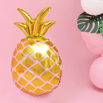 Feestbazaar Folieballon metallic Ananas