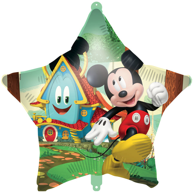 Feestbazaar Folieballon Mickey Mouse Ster Rock the House (46cm)