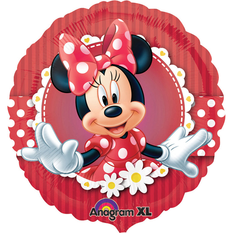 Feestbazaar Folieballon Minnie Mouse Rood - 43 cm