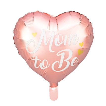 Feestbazaar Folieballon 'Mom To Be' Roze (35cm)