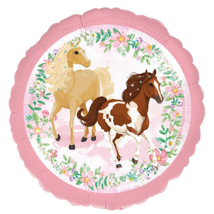 Feestbazaar Folieballon Paarden Beautiful (43cm)