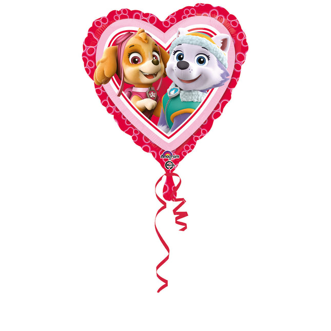 Feestbazaar Folieballon Paw Patrol Hart - 43cm