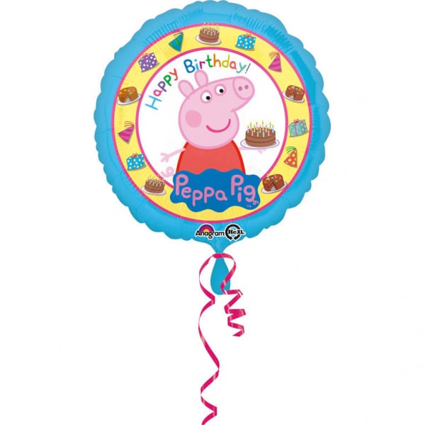 Feestbazaar Folieballon Peppa Pig Happy Birthday - 45cm