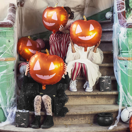 Feestbazaar Folieballon Pompoen Halloween (40cm)