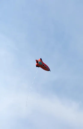 Feestbazaar Folieballon Raket Rood (115cm)