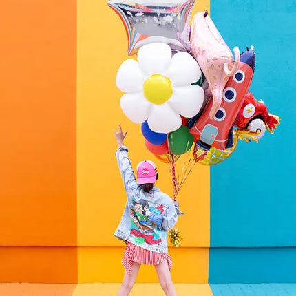Feestbazaar Folieballon Raket Rood (115cm)