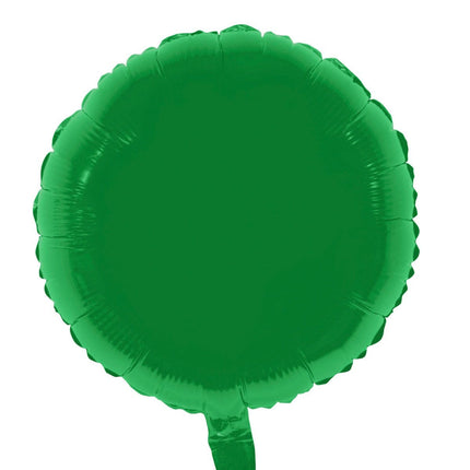 Feestbazaar Folieballon Rond Groen - 46cm