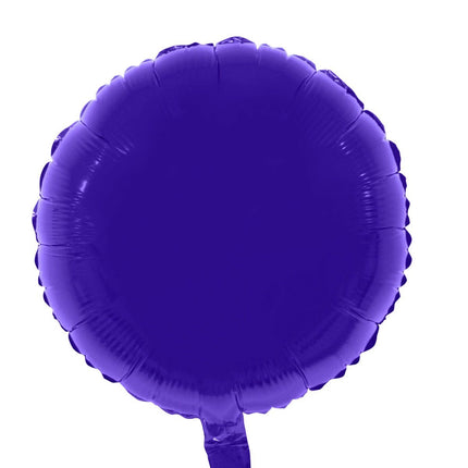 Feestbazaar Folieballon Rond Paars - 46cm