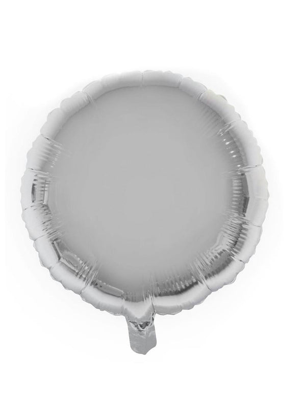 Feestbazaar Folieballon Rond Zilver (46cm)