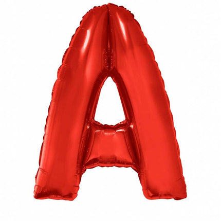 Feestbazaar Folieballon Rood Letter 'A' groot