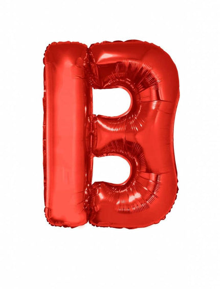 Feestbazaar Folieballon Rood Letter 'B' groot