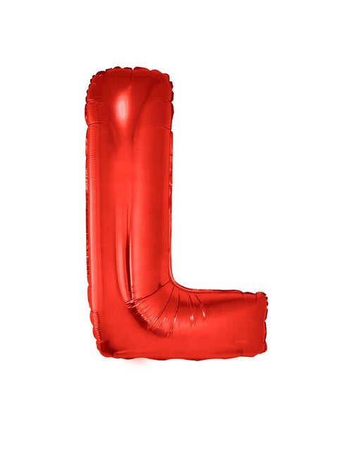 Feestbazaar Folieballon Rood Letter 'L' Groot