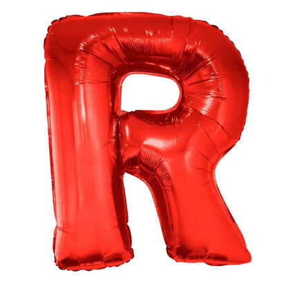 Feestbazaar Folieballon Rood Letter 'R' Groot