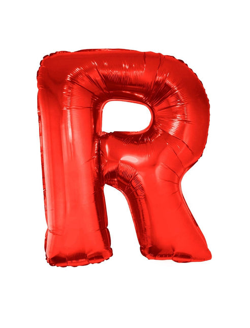 Feestbazaar Folieballon Rood Letter 'R' Groot