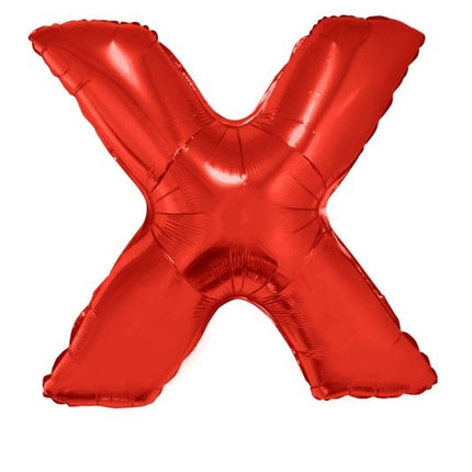 Feestbazaar Folieballon Rood Letter 'X' Groot