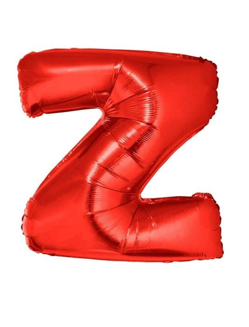 Feestbazaar Folieballon Rood Letter 'Z' Groot