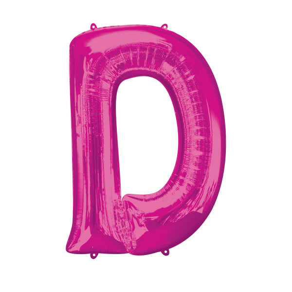 Feestbazaar Folieballon Roze Letter 'D' Groot