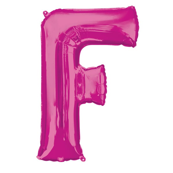 Feestbazaar Folieballon Roze Letter 'F' Groot