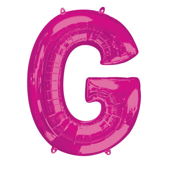 Feestbazaar Folieballon Roze Letter 'G' Groot
