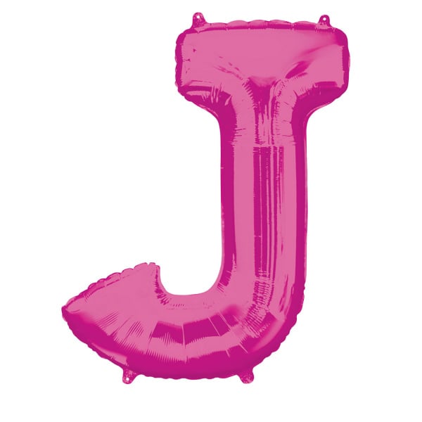 Feestbazaar Folieballon Roze Letter 'J' Groot