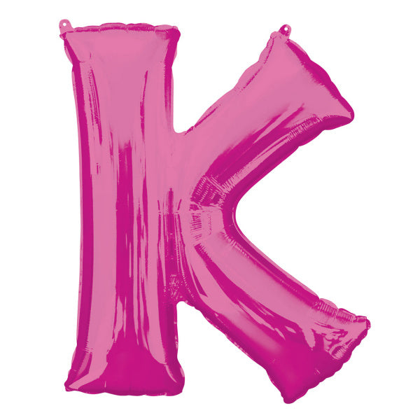 Feestbazaar Folieballon Roze Letter 'K' Groot
