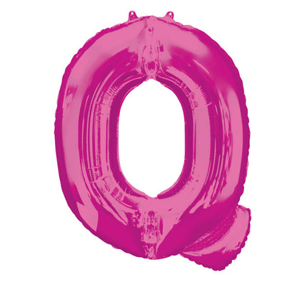 Feestbazaar Folieballon Roze Letter 'Q' Groot