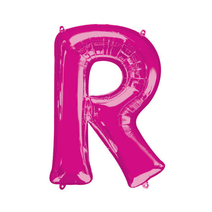 Feestbazaar Folieballon Roze Letter 'R' Groot