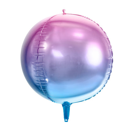 Feestbazaar Folieballon schaduw violet/blauw 35cm