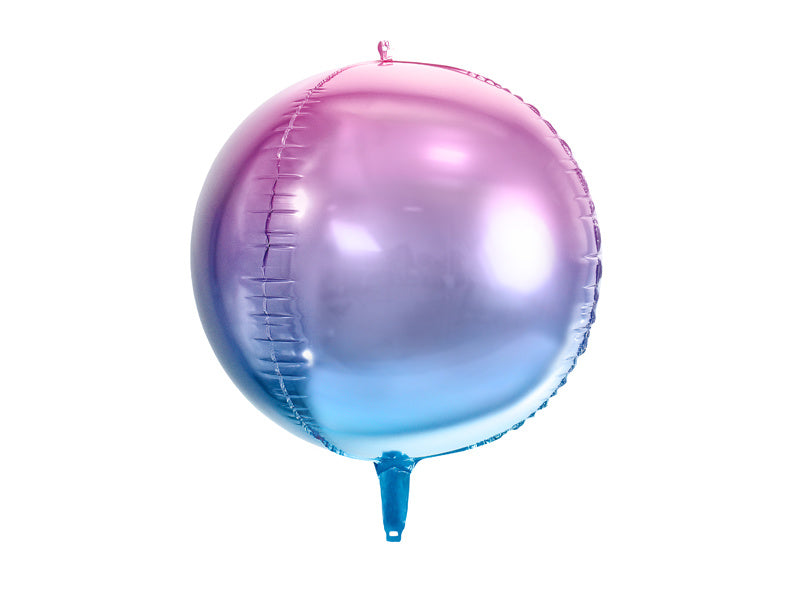 Feestbazaar Folieballon schaduw violet/blauw 35cm