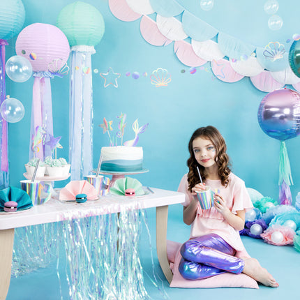 Feestbazaar Folieballon schaduw violet/blauw 35cm