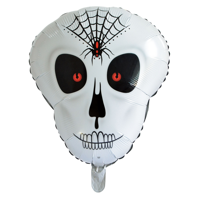 Feestbazaar Folieballon Schedel Halloween (50x62cm)