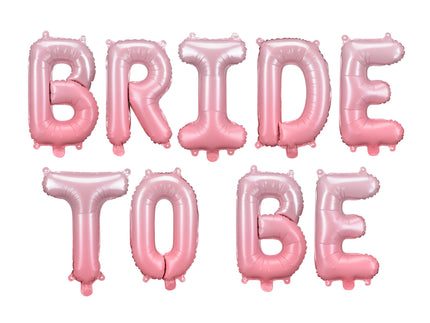 Feestbazaar Folieballon Set 'Bride To Be' Roze (340x35 cm)