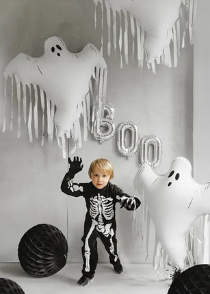 Feestbazaar Folieballon Spook met tassels - 93 x 86 cm