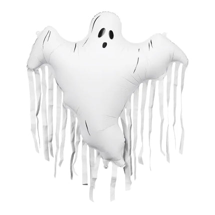 Feestbazaar Folieballon Spook met tassels - 93 x 86 cm