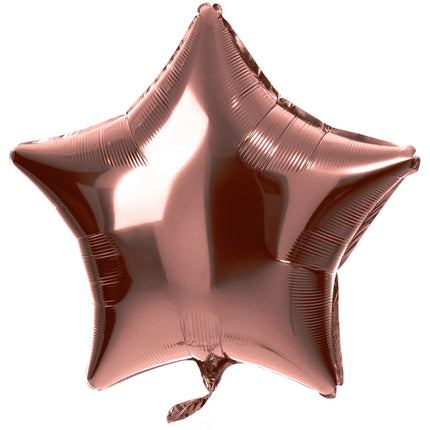 Feestbazaar Folieballon Ster Brons Shiny (48cm)
