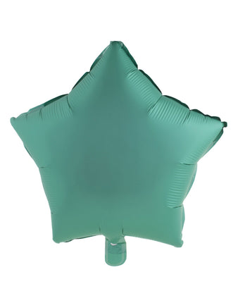 Feestbazaar Folieballon Ster Chroom Groen - 46cm