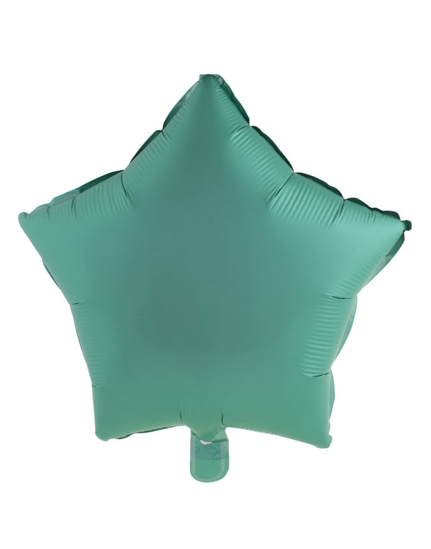 Feestbazaar Folieballon Ster Chroom Groen - 46cm