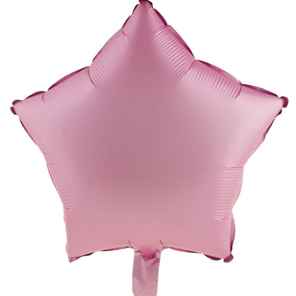 Feestbazaar Folieballon Ster Chroom Roze - 46cm