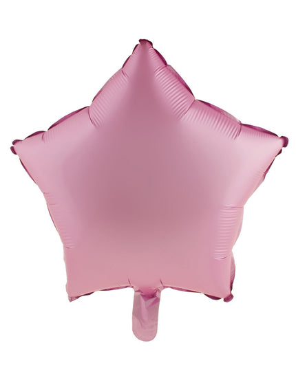 Feestbazaar Folieballon Ster Chroom Roze - 46cm