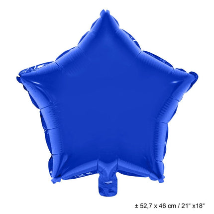 Feestbazaar Folieballon Ster Donkerblauw - 46cm