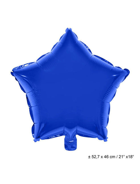 Feestbazaar Folieballon Ster Donkerblauw - 46cm