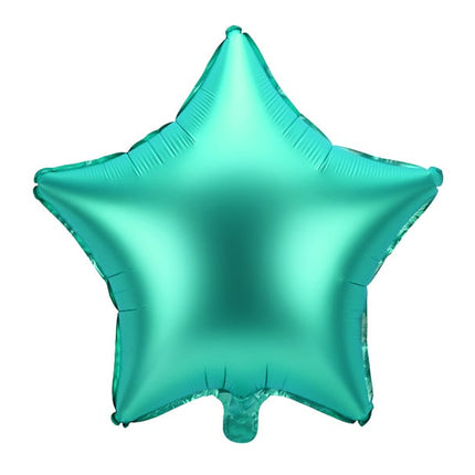 Feestbazaar Folieballon ster Groen satijn 48cm